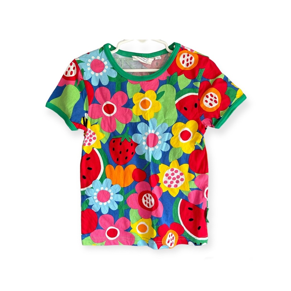Toby Tiger Size 5-6 Flower And Fruit Shirt - Unique Toby Tiger design